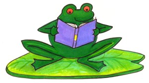 Frog-sit-read
