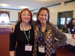 My "cheerleader," Cynthia Leitich Smith